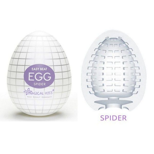 Masturbador Egg Spider – Magical Kiss Roxo Masturbadores