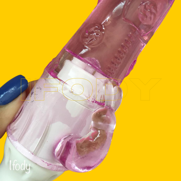 Vibrador Jelly (Silicone Com Estimulador Clitoriano) Vibradores