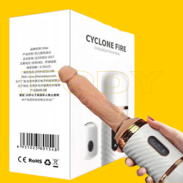 Cyclone Fire – Máquina Do Sexo Pênis E Plugs