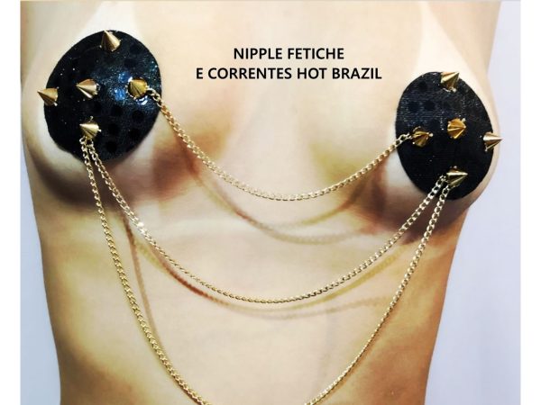 Nipple Cover Fetiche Com Correntes – Hot Brasil Fantasias E Lingerie
