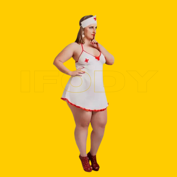 Fantasia Enfermeira De Vestido Plus Size – Fácil Prazer Fantasias E Lingerie