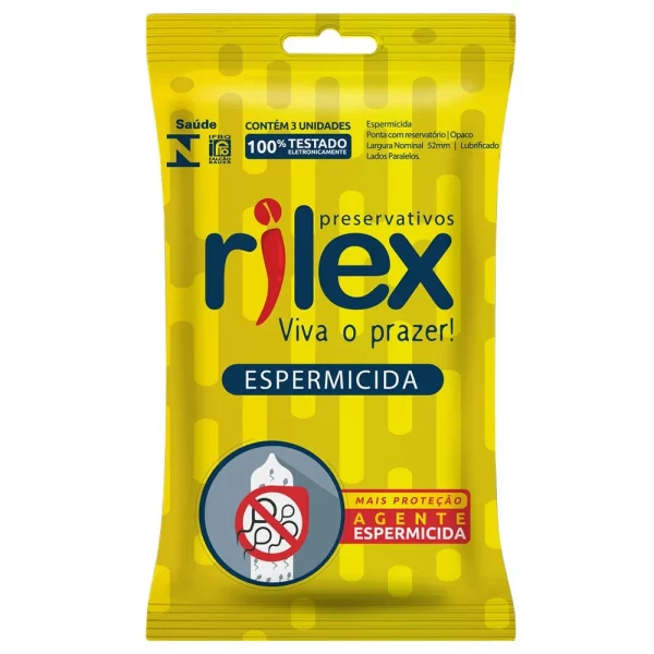 Preservativo Com Espermicida C/ 3 Un – Rilex Acessórios